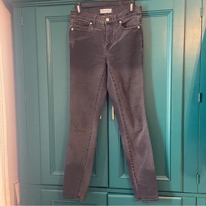 Madewell high rise skinny jeans w stretch sz 27 faded black